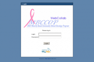 Chicago MBCCOP - WebCollab for project management in medical field - 01