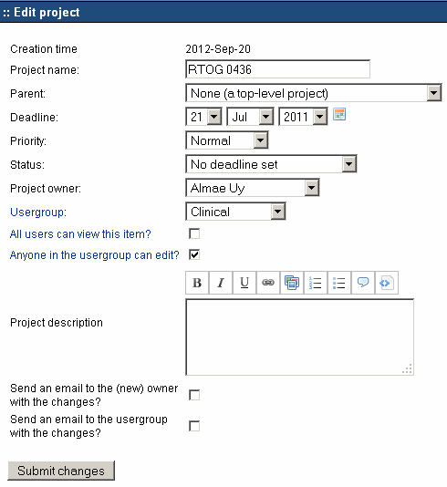 Chicago MBCCOP - WebCollab for project management in medical field - 02 - Create Main Project Chicago MBCCOP - WebCollab for project management in medical field - 02 - Create Main Project