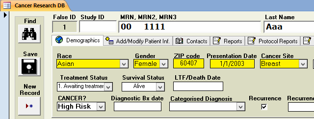 PORTS False ID and Study ID