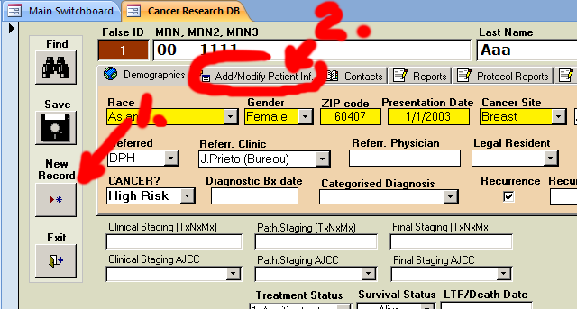PORTS - How to enter new patient - 02 PORTS - How to enter new patient - 02